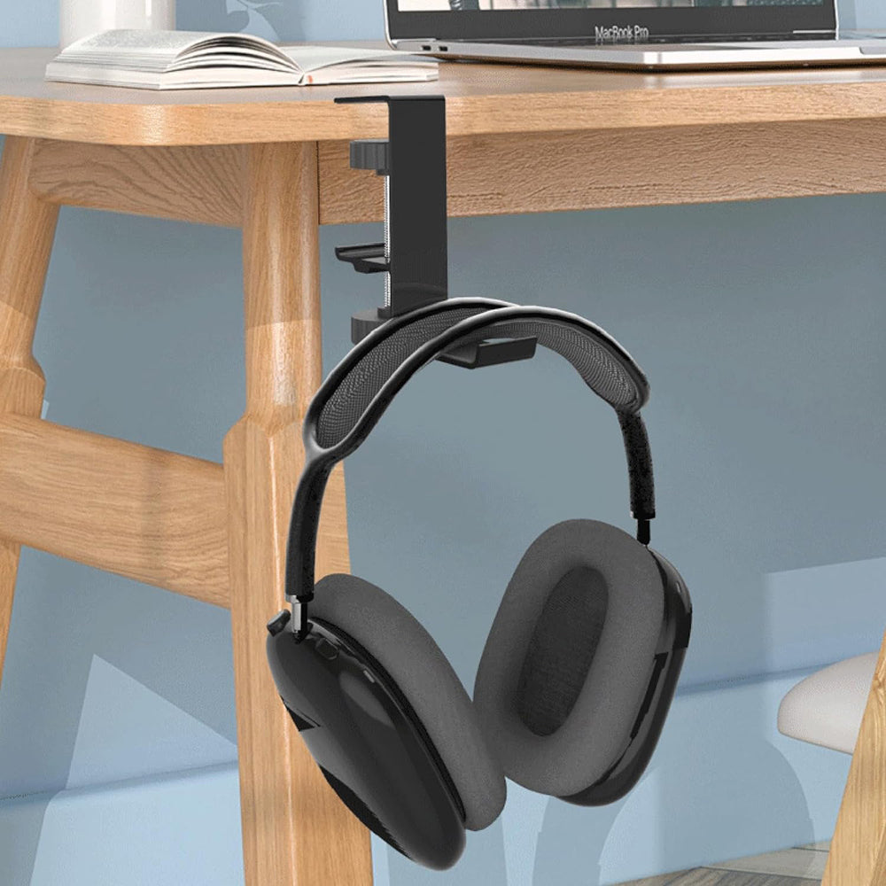 Techsuit DH2 Skrivbordsställ för Hörlurar / Väska, Svart