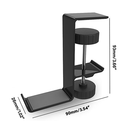 Techsuit DH2 Skrivbordsställ för Hörlurar / Väska, Svart