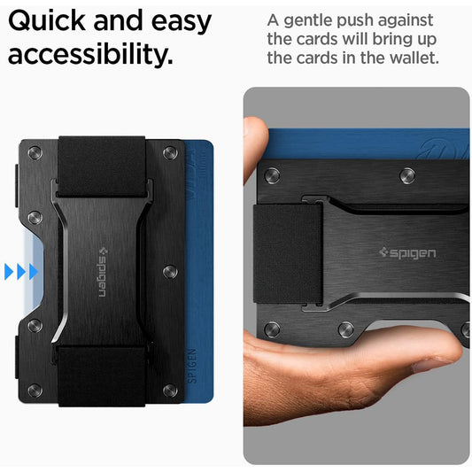 RFID-skyddshållare Spigen S för betalkort, svart AMP02898