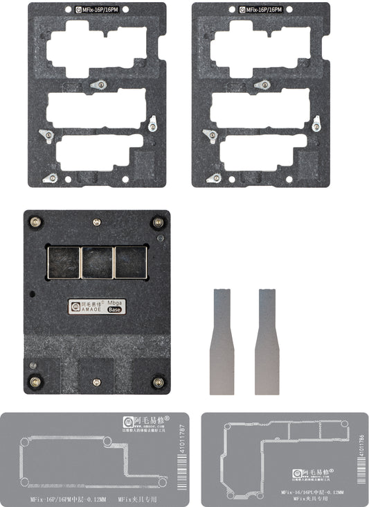 Arbetsstöd för Reballing Amaoe MFix-16 för Apple iPhone 16-serien