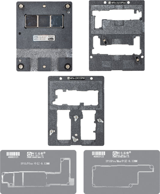 Arbetsstöd för Reballing Amaoe MFix-15 för Apple iPhone 15-serien
