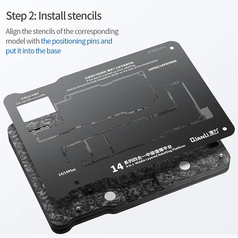 QIANLI magnetiskt arbetsstöd för PCB för Apple iPhone 15-serien