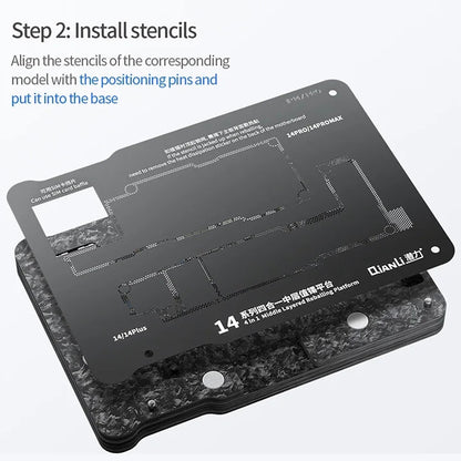 QIANLI magnetiskt arbetsstöd för PCB för Apple iPhone 15-serien