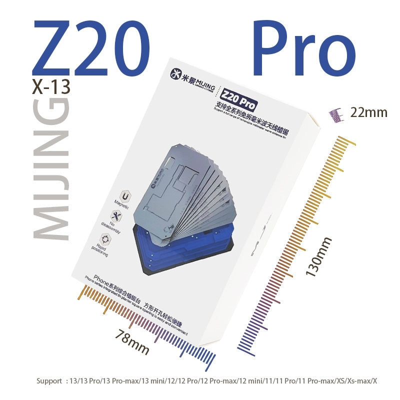 Arbetsstöd för Reballing Mijing Z20 Pro för Apple iPhone X - 13 Pro Max-serien