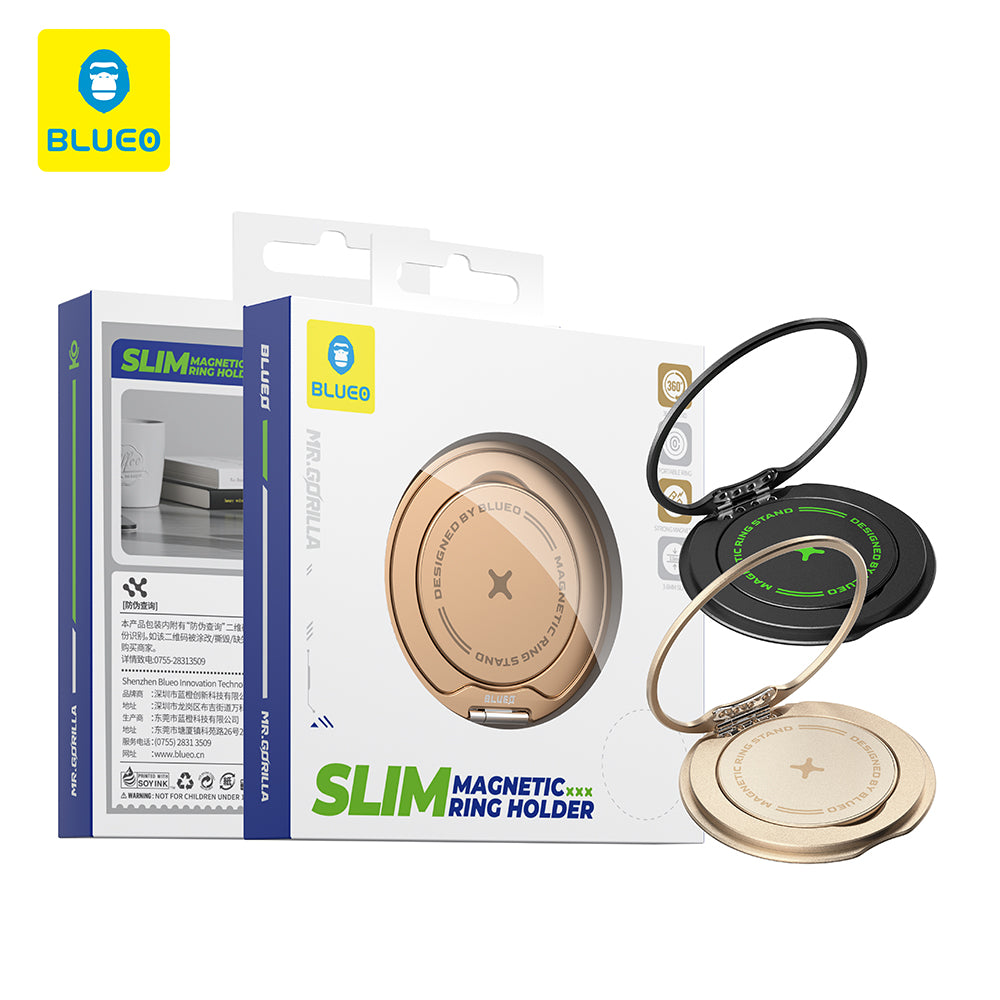 Blueo Slim Ringhållare, Svart