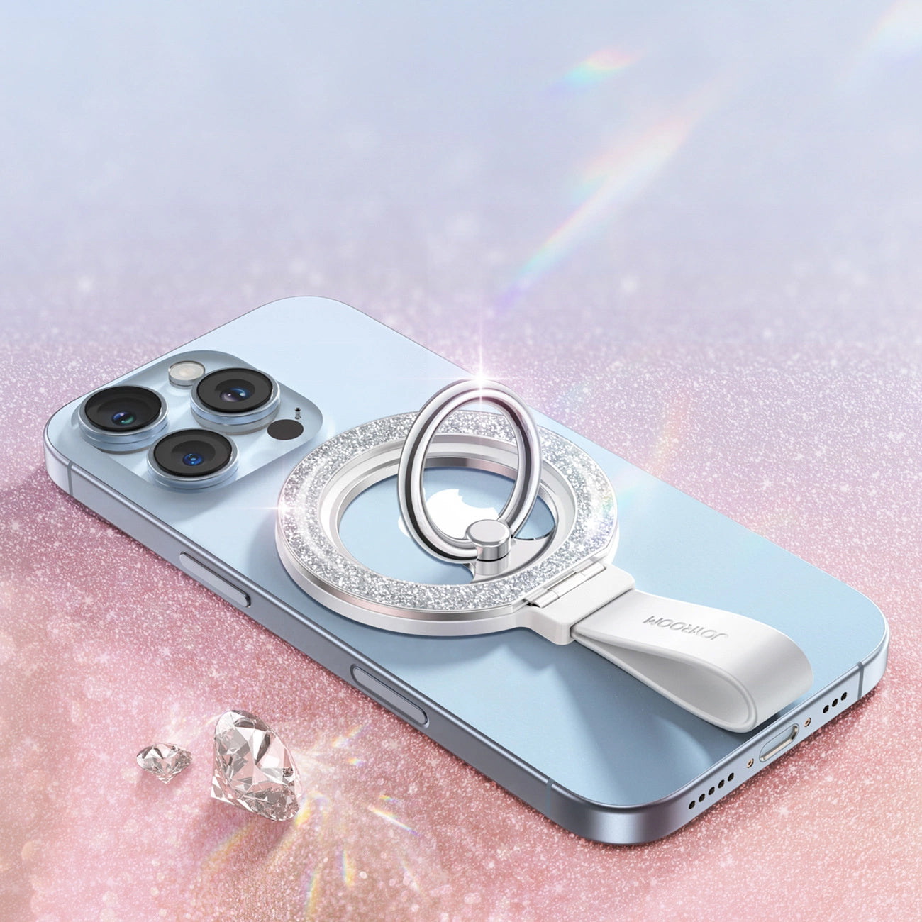 Ringstöd Joyroom JR-ZS425 Glitter, Universal, Vit