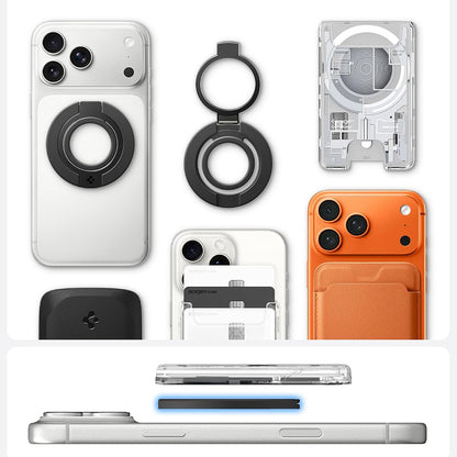 Spigen Dual Pop Mag S Ringhållare, Universal, Grå AMP11736