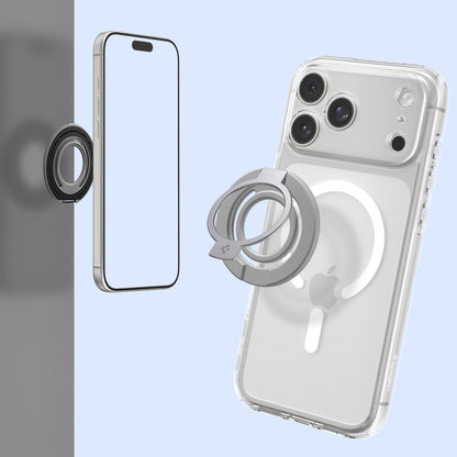 Spigen Dual Pop Mag S Ringhållare, Universal, Grå AMP11736