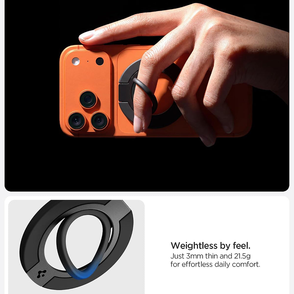 Spigen Dual Pop Mag S Ringhållare, Universal, Grå AMP11736