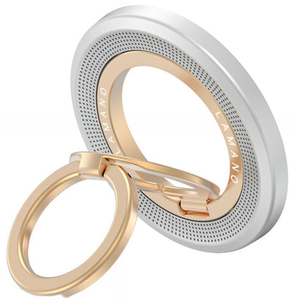 Tech-Protect MMR700 Lamano Ringstöd, Universal, Guld Silver