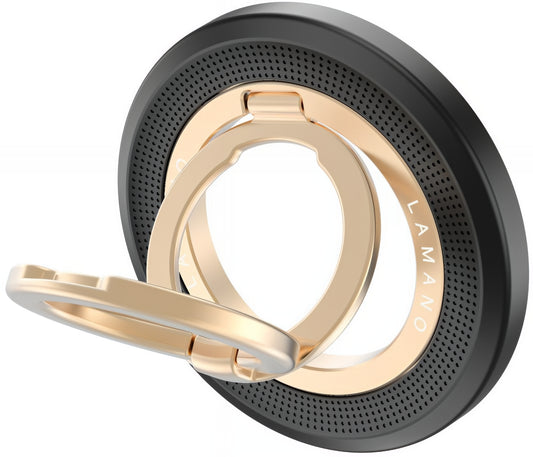 Tech-Protect MMR700 Lamano Ringstöd, Universal, Svart Guld