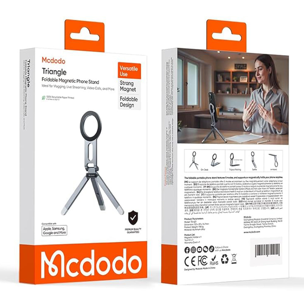 Magnetiskt Stöd McDodo TB-6210, Universal, Grå