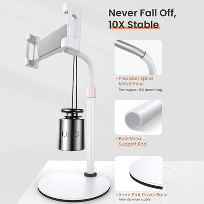 Lisen Skrivbordsstöd för Telefon / Surfplatta, 4.7inch - 12.9inch, Svart YL0420050002