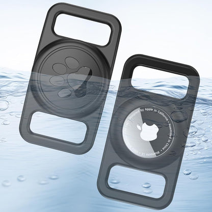 Techsuit BuddyGuard DG1-stöd för Apple AirTag på husdjurs halsband, Svart