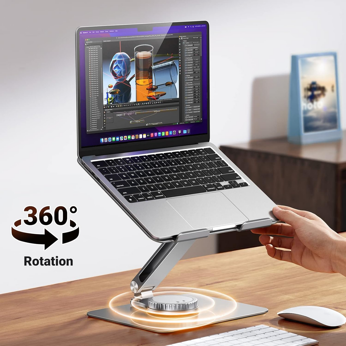 UGREEN LP592-stöd för laptop 11 tum - 17,3 tum, Grå