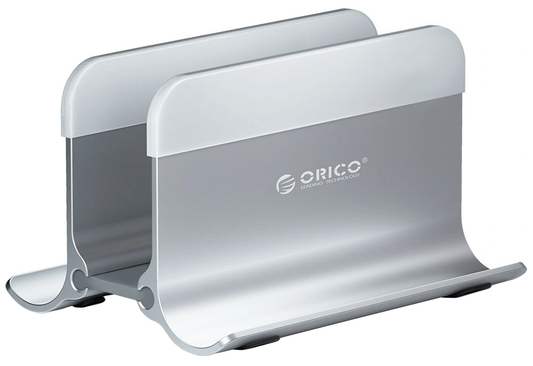 Orico NPB2 vertikalt laptopställ för upp till 40 mm tjocklek, silverfärgat