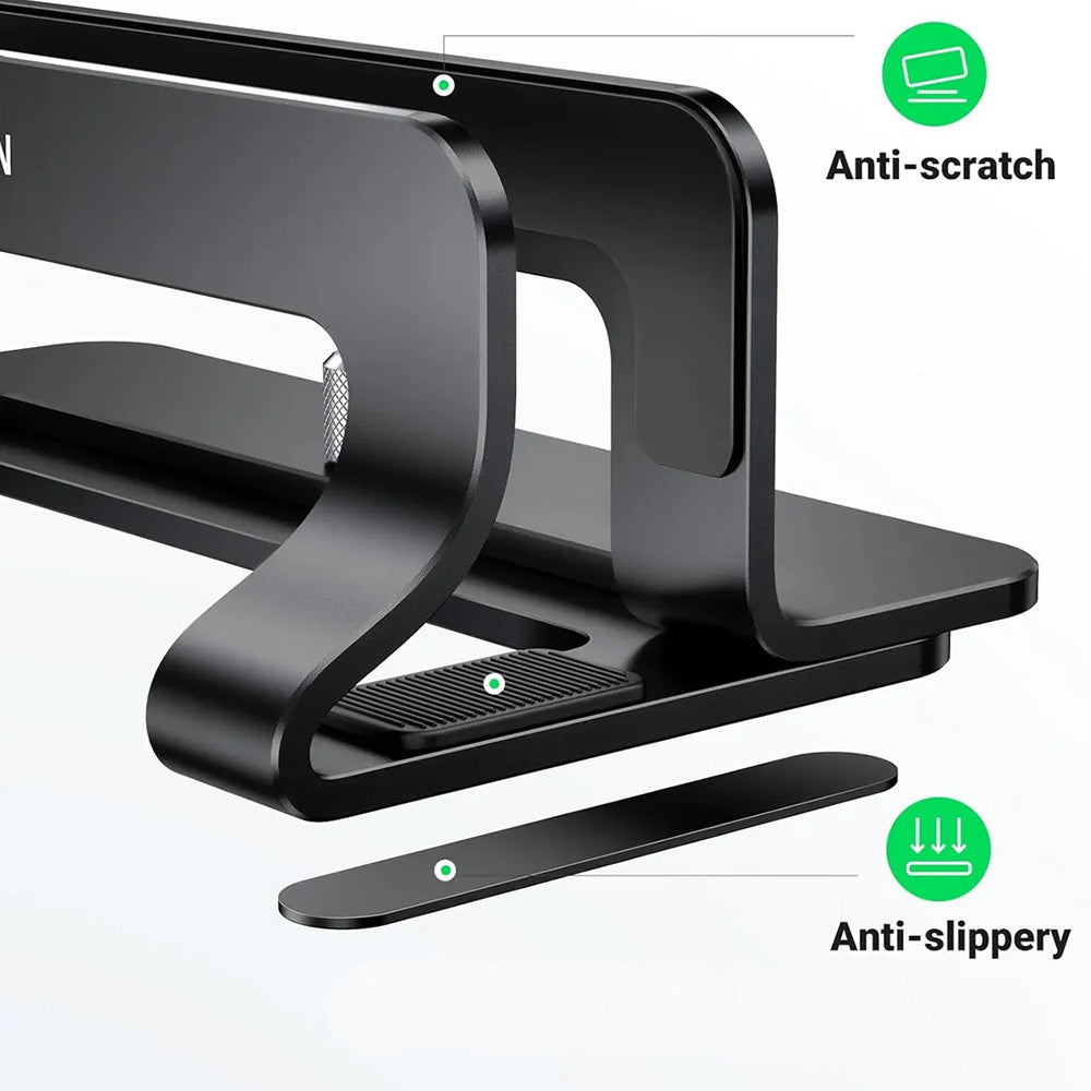 Vertikalt stöd UGREEN LP258 (25706) för laptop med tjocklek 12mm - 26mm, Svart