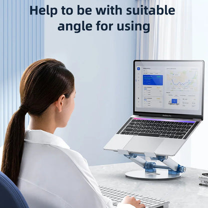 Yesido LP06-stöd för laptop 10 tum - 17,3 tum, Silver