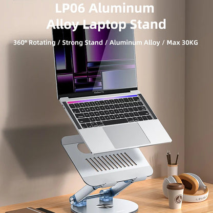 Yesido LP06-stöd för laptop 10 tum - 17,3 tum, Silver