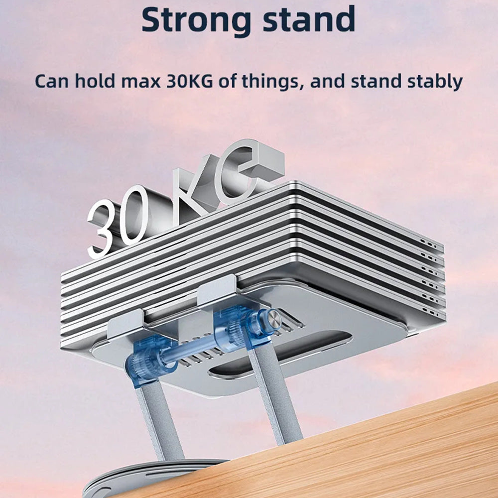 Yesido LP06-stöd för laptop 10 tum - 17,3 tum, Silver