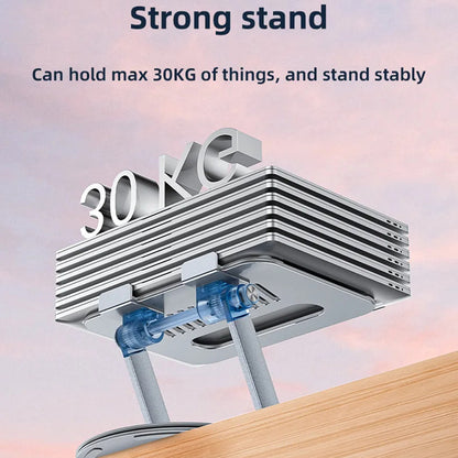 Yesido LP06-stöd för laptop 10 tum - 17,3 tum, Silver