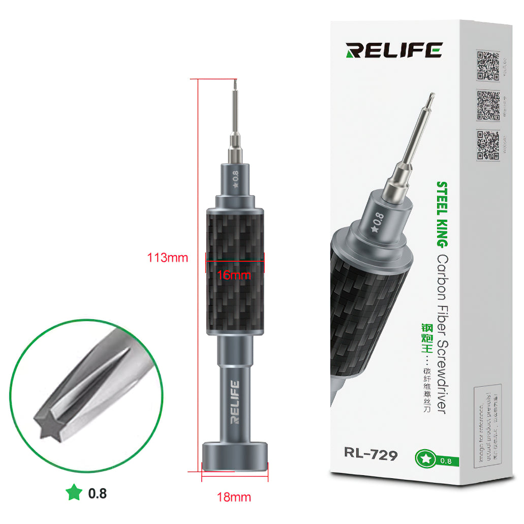 Skruvmejsel Relife RL-729, pentalobe 0.8mm 