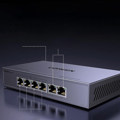 Nätverksswitch UGREEN CM741 (35371EU), Grå