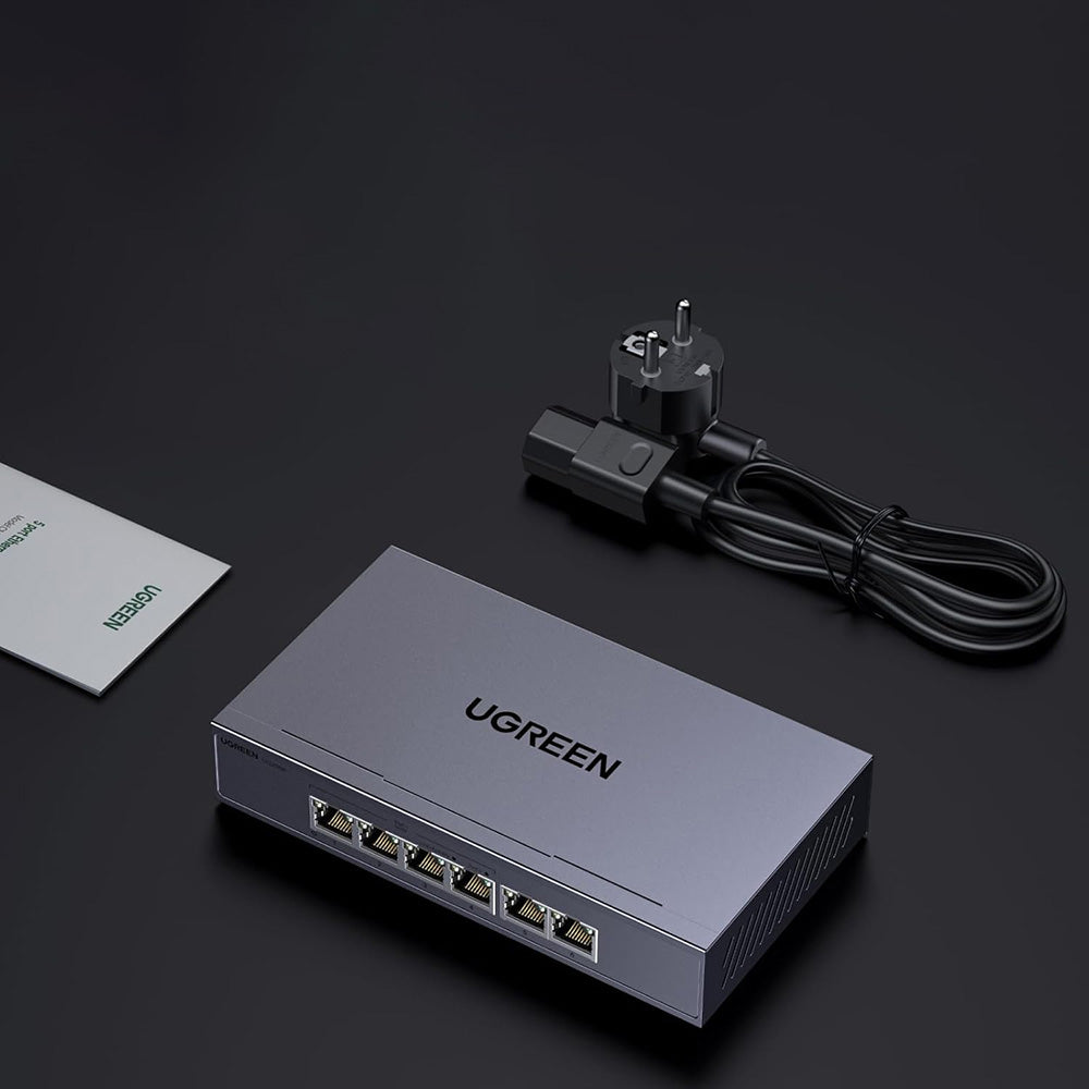 Nätverksswitch UGREEN CM741 (35371EU), Grå