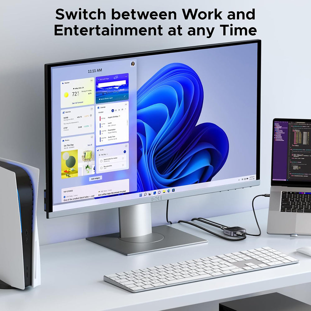 Switch Video HDMI / USB-C UGREEN AW503 (55452), Grå