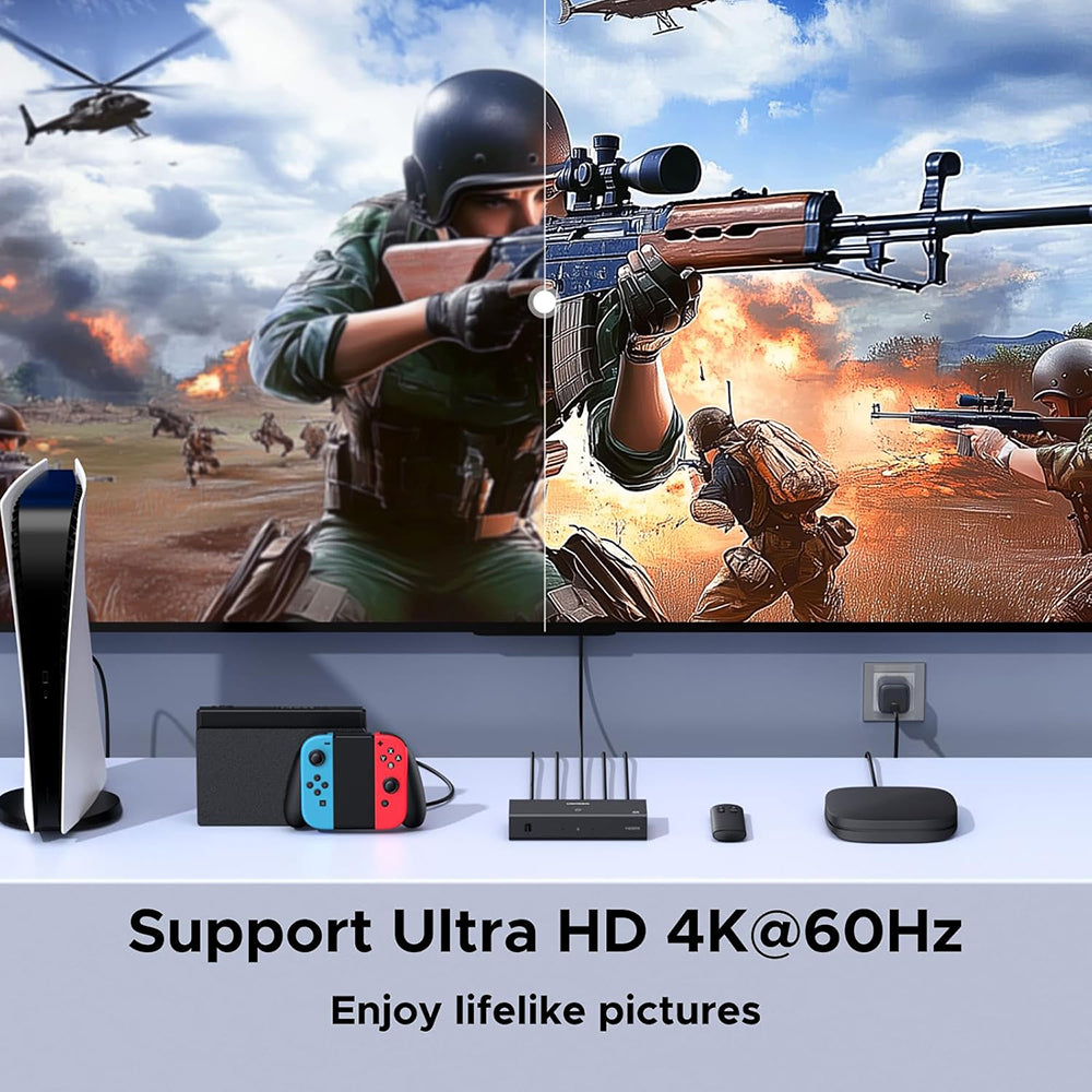 HDMI-växel UGREEN AW504 (55857), Svart