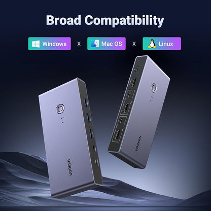 Switch Video UGREEN CM692, Grå