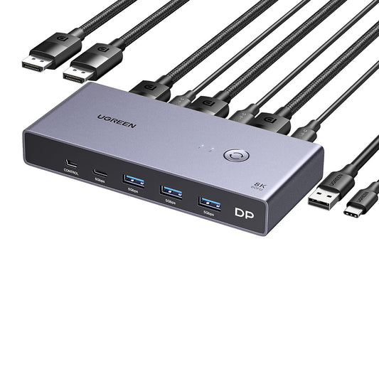 Switch Video DisplayPort UGREEN CM695 (25962), Svart