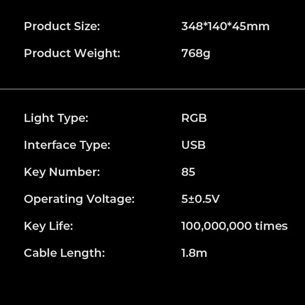 Gamingtangentbord HAVIT KB904L, RGB, 1.8m, Svart Grön