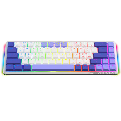 Trådlöst Gamingtangentbord Proove AFK, RGB, BT / Wi-Fi / Kabelanslutet, 1.5m, Vit WKAFKEN22002