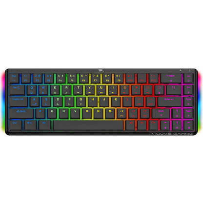 Trådlöst Gamingtangentbord Proove AFK, RGB, BT / Wi-Fi / Kabelanslutet, 1.5m, Svart WKAFKEN22001