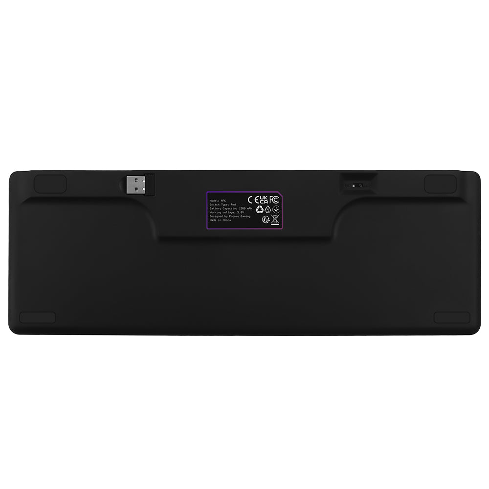 Trådlöst Gamingtangentbord Proove AFK, RGB, BT / Wi-Fi / Kabelanslutet, 1.5m, Svart WKAFKEN22001