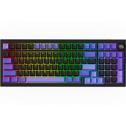 Trådlöst gamingtangentbord Proove Slicker Pro, RGB, BT / Wi-Fi / Kabelansluten, 1.8m, Svart WKSLPEN22416