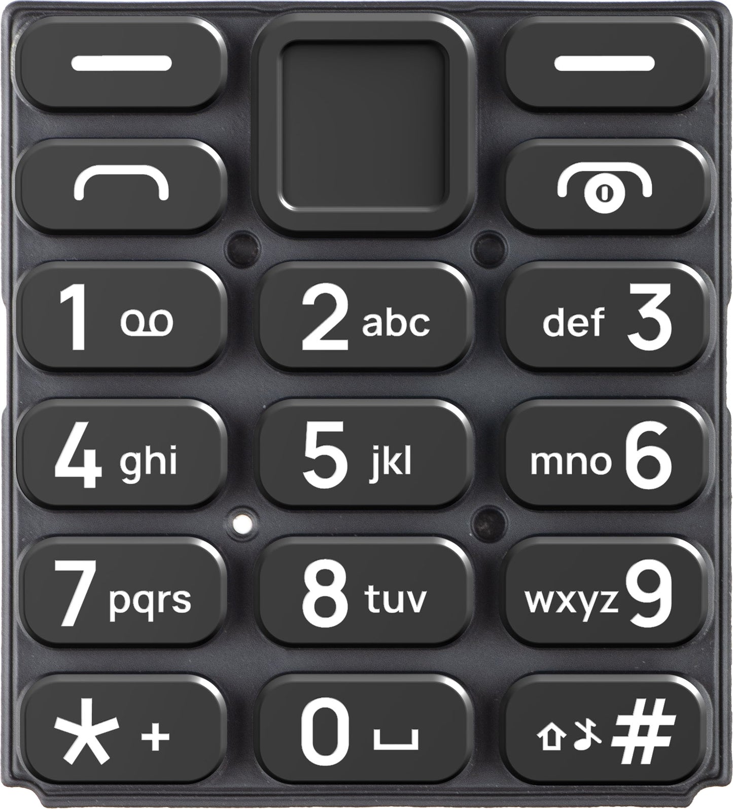 Latinsk tangentbord HMD 105 4G, svart, Service Pack 5010001015SH0