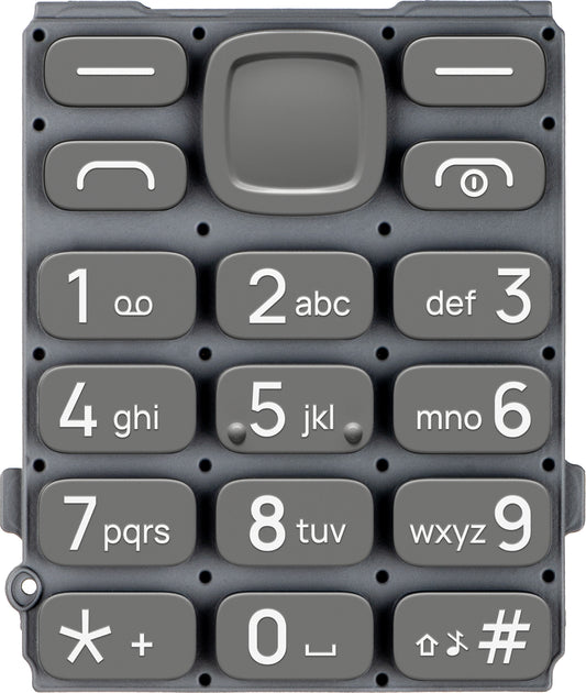 Latinsk tangentbord HMD 130 Music, Grå, Service Pack SP20Z14Z1457Y