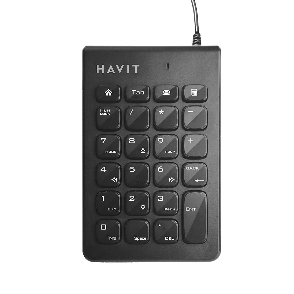 Numeriskt tangentbord Wired USB HAVIT KB223, 1.5m, Svart