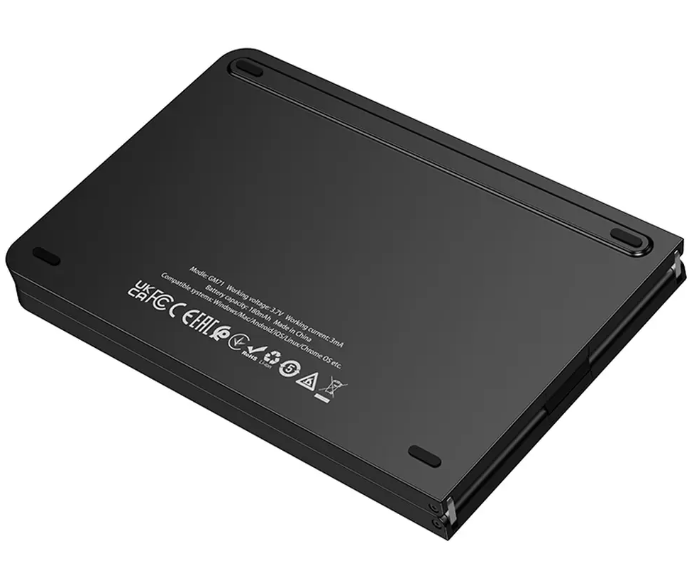 Hopfälligt Bluetooth-tangentbord HOCO GM71, svart