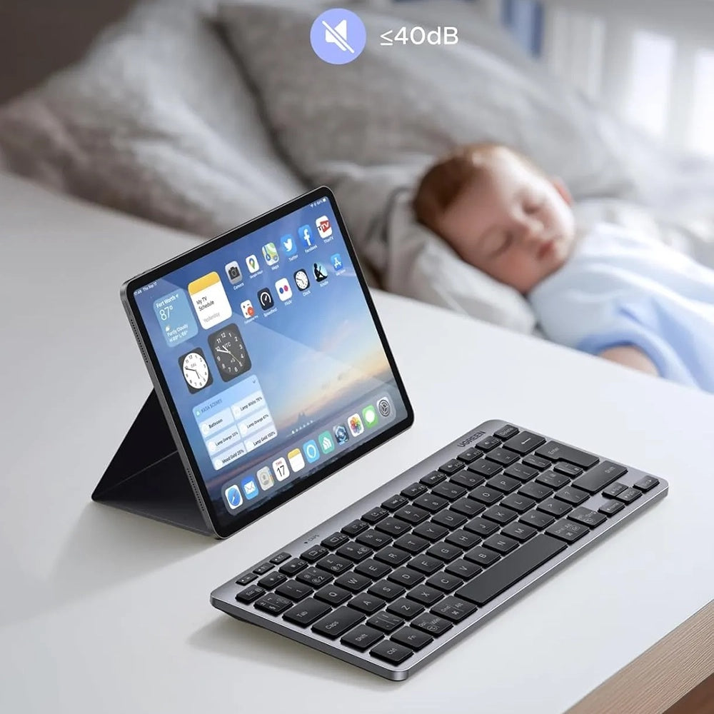 Trådlöst tangentbord UGREEN 75049, BT / Wi-Fi, Svart