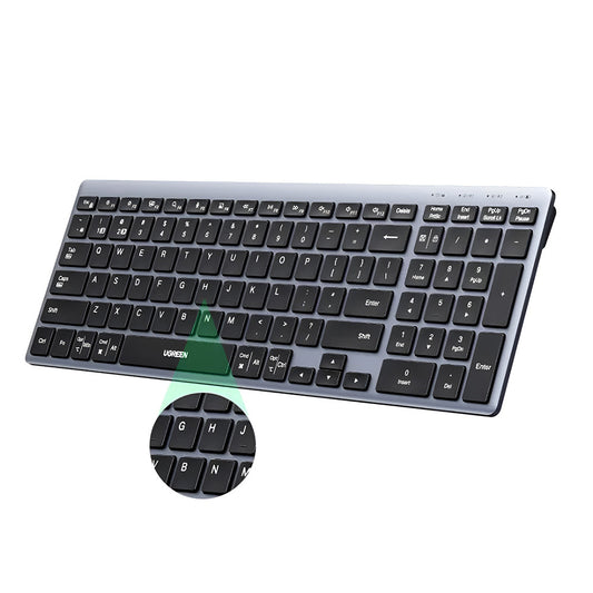 Trådlöst tangentbord UGREEN K552 (75163), BT / Wi-Fi, Svart