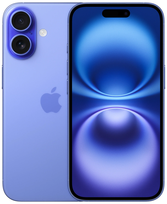 Mobiltelefon Apple iPhone 16, 128GB, Ultramarin Indien Spec MYECHN/A
