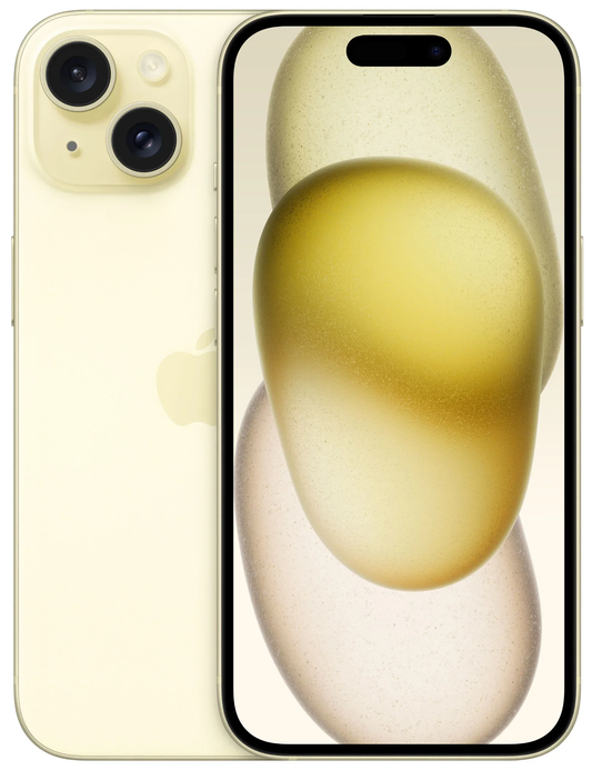 Mobiltelefon Apple iPhone 15, 128GB, Gul MTP23ZD/A