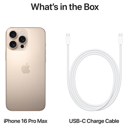 Mobiltelefon Apple iPhone 16 Pro Max, 256GB, Titanium Desert Sand MYWX3ZD/A