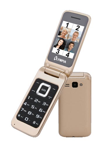 Mobiltelefon Olympia Luna Dual SIM, Guld 2212