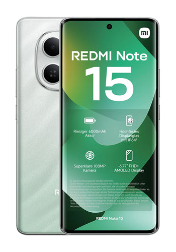 Mobiltelefon Xiaomi Redmi Note 15 4G, 256GB, 8GB, Grön MZB0MNPEU