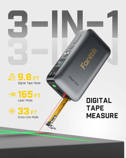 Fanttik A10 Apex avståndsmätare, 3-i-1