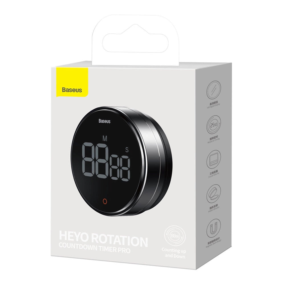 Timer Temporizator Baseus Heyo Rotation Pro, Svart FMDS000013